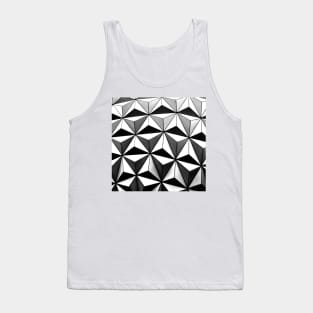 Black and White Diamond Shape Tank Top